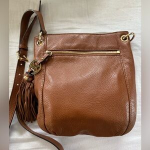 Michael Kors brown leather cross body